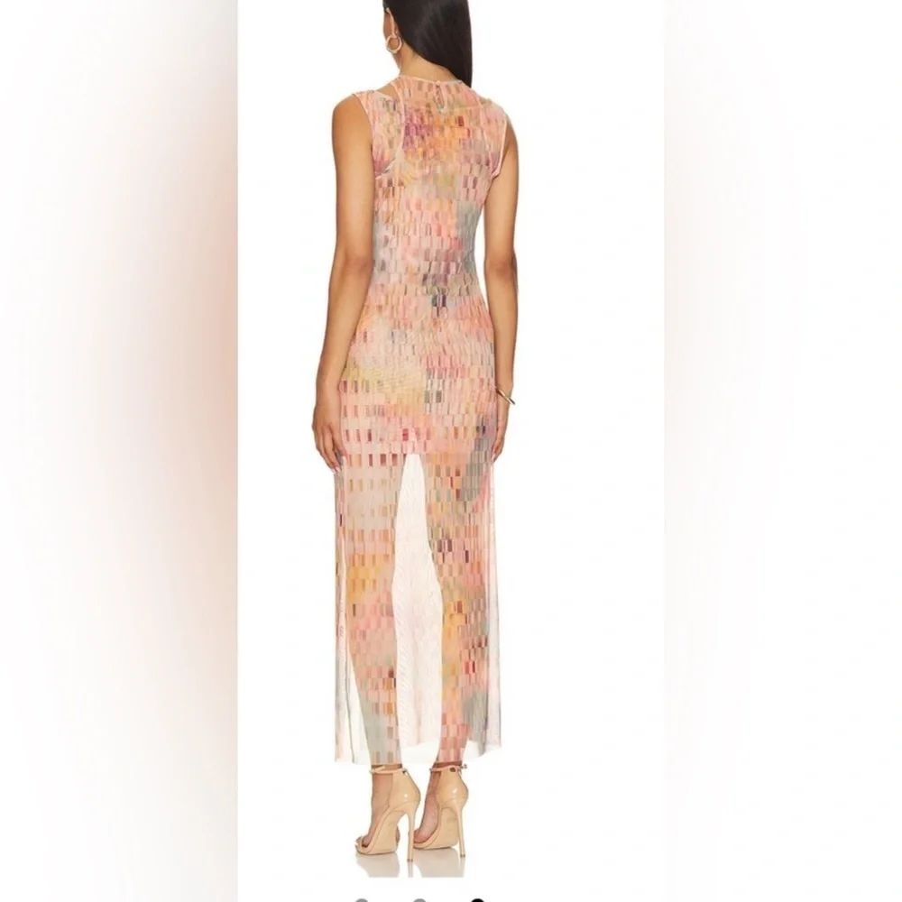 NEW Misa Los Angeles Fernanda Dress Sz S Disco Matrix - Picture 12 of 13